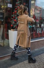 KATE BECKINSALE Out for Christmas Shopping in Zagreb 12/22/2022