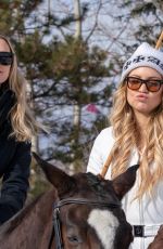 KATE HUDSON SARA FOSTER Riding Ponies in Aspen 12/21/2022