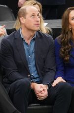 KATE MIDDLETON and Prince William at Boston Celtics vs Miami Heat Game in Boston 11/30/2022