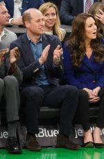 KATE MIDDLETON and Prince William at Boston Celtics vs Miami Heat Game in Boston 11/30/2022