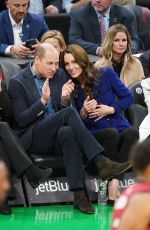 KATE MIDDLETON and Prince William at Boston Celtics vs Miami Heat Game in Boston 11/30/2022