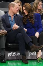 KATE MIDDLETON and Prince William at Boston Celtics vs Miami Heat Game in Boston 11/30/2022