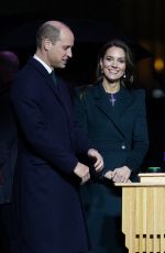KATE MIDDLETON and Prince William at Earthshot Celebrations by Lighting Up Boston City Hall 11/30/2022
