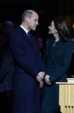 KATE MIDDLETON and Prince William at Earthshot Celebrations by Lighting Up Boston City Hall 11/30/2022