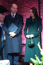 KATE MIDDLETON and Prince William at Earthshot Celebrations by Lighting Up Boston City Hall 11/30/2022