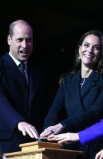 KATE MIDDLETON and Prince William at Earthshot Celebrations by Lighting Up Boston City Hall 11/30/2022