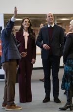 KATE MIDDLETON and Prince William at Greentown lLabs in Somerville 12/01/2022