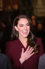 KATE MIDDLETON at Together at Christmas Carol Service at Westminster Abbey in London 12/15/2022