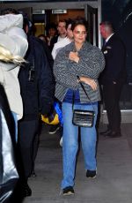 KATIE HOLMES Leaves Jingle Ball in New York 12/09/2022