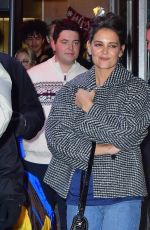 KATIE HOLMES Leaves Jingle Ball in New York 12/09/2022