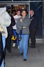KATIE HOLMES Leaves Jingle Ball in New York 12/09/2022