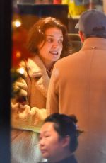 KATIE HOLMES Night Out with a Friend in New York 12/13/2022