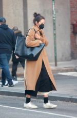 KATIE HOLMES Out and About in New York 12/29/2022