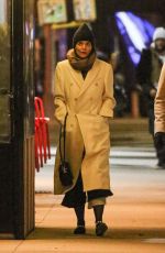 KATIE HOLMES Out for Dinner with a Friend in New York 12/14/2022