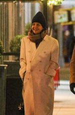 KATIE HOLMES Out for Dinner with a Friend in New York 12/14/2022