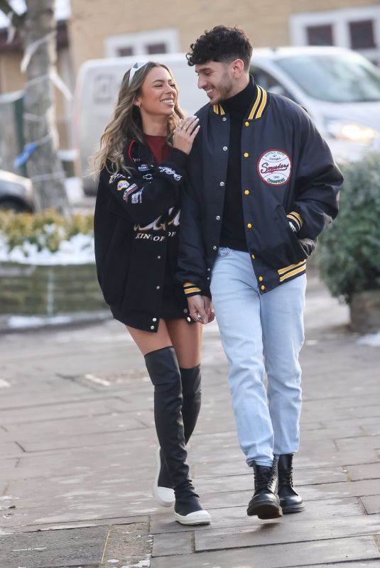 KAYLA RICHART and Sebastian Melrose Out and About in London 12/17/2022