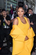 KEKE PALMER Arrives at Michael Kors Collection Spring/Summer 2023 Fashion Show at New York Fashion Week 12/03/2022