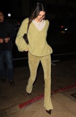 KENDALL JENNER Out for Dinner at Giorgio Baldi in Santa Monica 12/02/2022