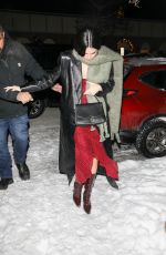 KENDALL JENNER Out for Dinner with Friends in Aspen 12/29/2022