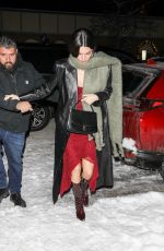 KENDALL JENNER Out for Dinner with Friends in Aspen 12/29/2022