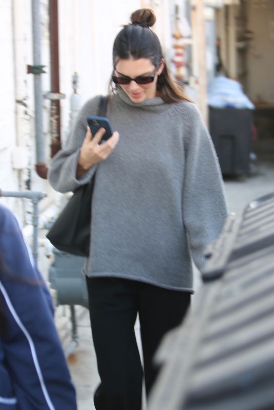 KENDALL JENNER Out for Lunch at Croft Alley in Beverly Hills 12/06/2022