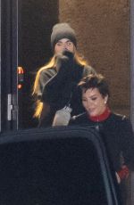 KIM, KHLOE and KOURTNEY KARDASHIAN and KRIS JENNER Arrives at Travis Barker