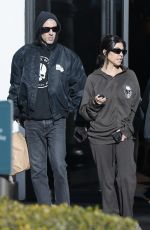 KOURTNEY KARDASHIAN and Travis Barker at Crossroads Caffee in Calabasas 12/11/2022