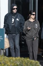 KOURTNEY KARDASHIAN and Travis Barker at Crossroads Caffee in Calabasas 12/11/2022