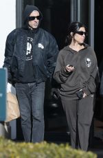 KOURTNEY KARDASHIAN and Travis Barker Out in Calabasas 12/11/2022