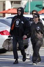 KOURTNEY KARDASHIAN and Travis Barker Out in Calabasas 12/11/2022