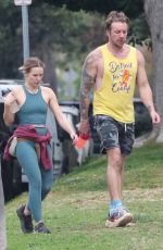KRISTEN BELL and Dax Shepard Out Hiking Around Los Feliz Mountains 12/27/2022