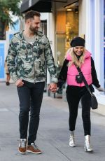 KRISTIN CHENOWETH and Josh Bryant Out in Beverly Hills 12/12/2022
