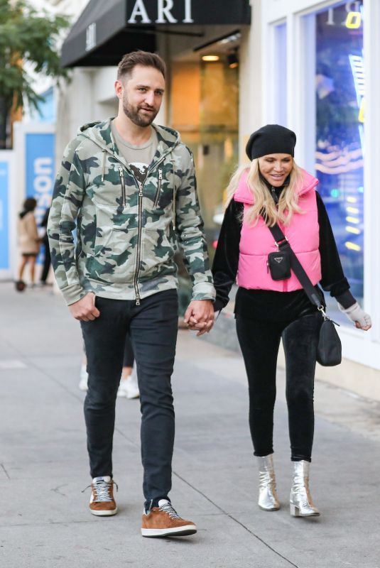 KRISTIN CHENOWETH and Josh Bryant Out in Beverly Hills 12/12/2022