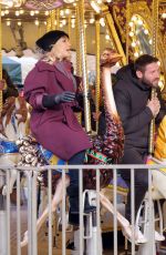 KRISTINA RIHANOFF and Ben Cohen at Hyde Parks Winter Wonderland in London 12/18/202