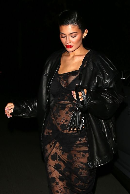 KYLIE JENNER at Yazawa Japanese BBQ in Beverly Hills 12/20/2022