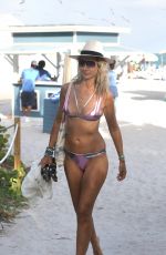 LADY VICTORIA HERVEY in Bikini at a Beach in Miami 12/03/2022