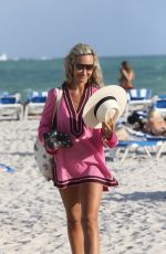LADY VICTORIA HERVEY in Bikini at a Beach in Miami 12/03/2022