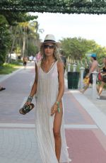 LADY VICTORIA HERVEY in Bikini at a Beach in Miami 12/03/2022