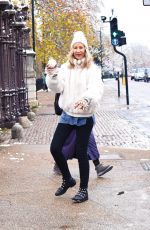 LADY VICTORIA HERVEY Out Enjoying Wintery Weather in London 12/12/2022