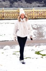 LADY VICTORIA HERVEY Out Enjoying Wintery Weather in London 12/12/2022