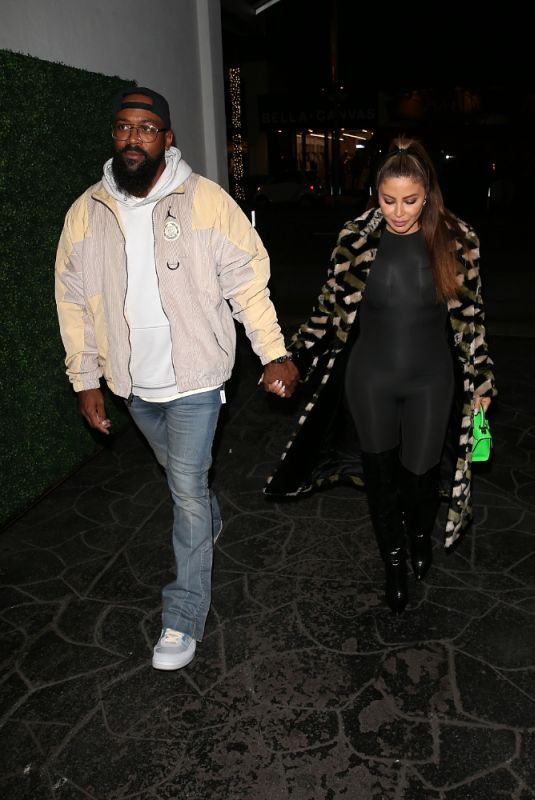 LARSA PIPPEN and Marcus Jordan on a Date Night in Beverly Hills 12/28/2022
