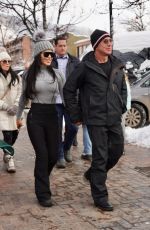 LAUREN SANCHEZ and Jeff Bezos Leaves the Paradise Bakery in Aspen 12/29/2022
