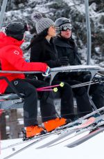 LAUREN SANCHEZ and Jeff Bezos on Holiday Vacation in Aspen 12/29/2022