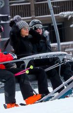 LAUREN SANCHEZ and Jeff Bezos on Holiday Vacation in Aspen 12/29/2022