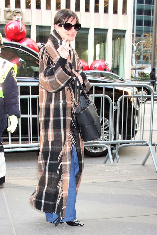 LEA MICHELE Arrives at Late Night with Seth Meyers in New York 12/05/2022