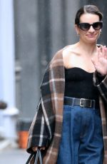 LEA MICHELE Out and About in New York 12/07/2022