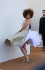 LENA MAHFOUF at Le Raphia Jacquemus Show in Le Bourget 12/12/2022