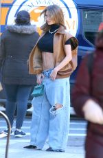 LENI KLUM on the Set of a Photoshoot on the Streets in New York 12/16/2022