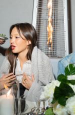 LILY CHEE at Valentino Beauty Holiday Dinner in Los Angeles 12/08/2022