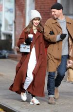 LILY COLLINS and Charlie Mcdowell Out Shopping in New York 12/12/2022